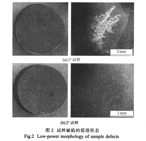 试样缺陷的低倍形态